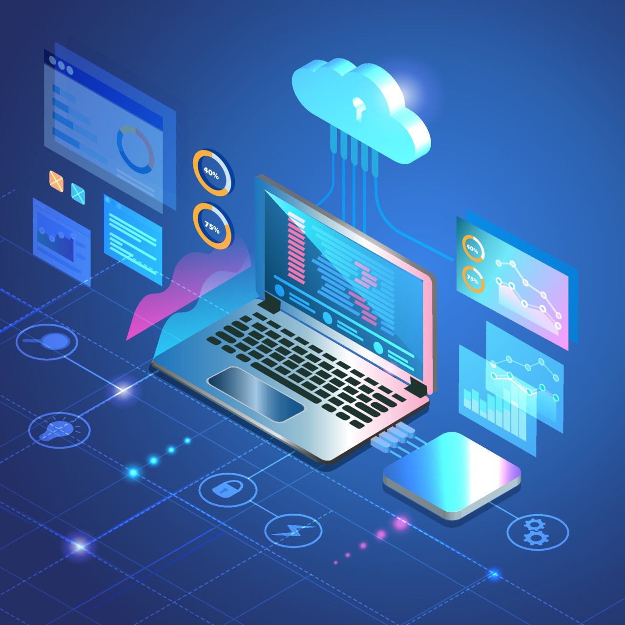 Programming frameworks illustration